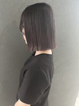 イロ プラス 南田宮店(iro+) 【nobuyo】lavender greige × パツっとbob