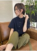 前下がりクールボブ×オリーブ×耳掛けボブ20歳、30歳、40歳