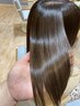 [艶サラ髪へ]髪質改善カラー(白髪染め可)＋カット+頭皮スパ無料120分12100円