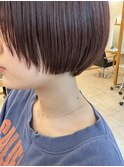 mini bob/short bob × face layer