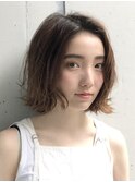 美髪切りっぱなしボブ/エアリーロング