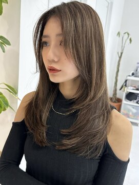 スティロ(stylo) ハイライトカラーグレージュベージュケアブリーチダブルカラー