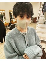 サンプラス(san+)&nbsp;【柏原良亮】ミニショート×ニュアンスパーマ