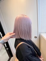 アレンヘアー 函館店(ALLEN hair)&nbsp;【*20代に人気*】ボブとペールピンクが最高にかわいい*