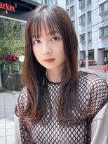 ミズチャーム(Ms.CHARM)&nbsp;くびれヘア/レイヤーカット/前髪カタログ/こなれミディ/韓国ヘア