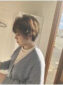 ハンサムショート/透明感カラー/カシミヤトリートメント