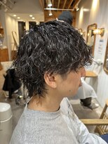 アメラボ(AmeLab)&nbsp;マッシュウルフ　艶感モテ髪ヘア　波巻きツイスパmix