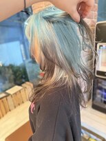 ヘアー アレス(hair ales) エンドカラー　ホワイトカラー　ハイトーン　デザインカラー