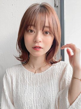 アグノス 青山(Agnos) 小顔 似合わせカット メルティーカラー ウェーブミディアム