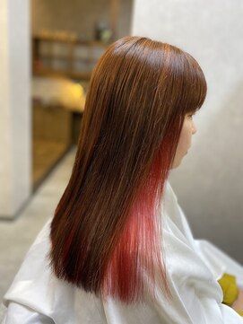 ブランカヘアー 西尾(BLANCA HAIR) インナーカラー/ハイライト/RED