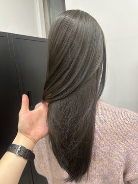 ディジョン 自由ヶ丘(Dijon) 韓国顔まわりレイヤーカットグレージュオリーブベージュブラウン