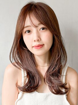 キリ 表参道(kyli) くせ毛風カール似合わせカット前髪チェリーブラウンうるツヤ