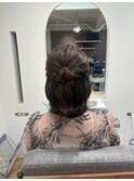 【ハーフアップ】表参道/表参道駅/ヘアセット/早朝