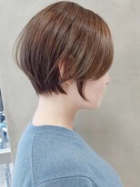 エリマ 横浜西口(elima) 横浜西口大人ショートボブココアベージュ前髪なしグレージュ30代