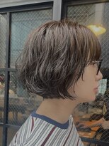 オーガニック アトリエ 大宮(organic+atelier)&nbsp;秋色◎大人可愛いミニボブパーマショートボブくせ毛風小顔ヘア