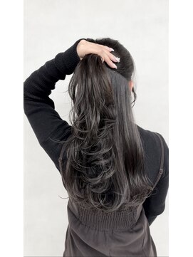 アース 越谷店(HAIR&MAKE EARTH) ブリーチなしダブルカラー/レイヤーカット/韓国/暗髪/越谷