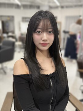 ハピネス 梅田茶屋町店(HAPPINESS) レイヤーカット/韓国ヘア/髪質改善トリートメント/ぱっつん前髪