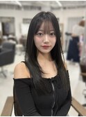 レイヤーカット/韓国ヘア/髪質改善トリートメント/ぱっつん前髪