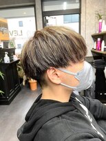 レベル 葛西店(LEVEL) 刈り上げマッシュ メンズカット ハイライト メッシュ 葛西