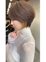 ダム(DaM) ナチュラルボブ前髪ありイメチェン20代30代40代ショートボブ