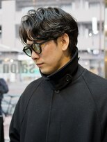 エクスプロア デザイン アクト 三鷹(EXPLORE DESIGN ACT.)&nbsp;メンズ/ニュアンスパーマ/毛流れセンターパート/三鷹