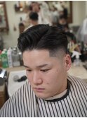 七三分け