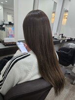 グランディールヘアデザイン(grandir hairdesign)&nbsp;プルエクステ/ブラウン/ロングヘア/千葉