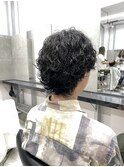 【梅田】メンズウルフ波巻きスパイラルパーマ