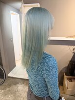 派手髪・ハイトーンカラー・デザインカラー・ブリーチ専門美容室 ミントブルーターコイズブルーターコイズミントカラー青髪