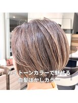 アッシュ 中山店(Ash)&nbsp;【家郷限定】ハイトーンカラーで魅せる白髪ぼかしカラー