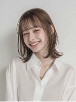 ユニカ オレ(UNIKA ore)&nbsp;ハッシュカットグレージュデザインカラーツートーンカラー北長瀬
