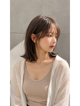 サニー(Sunny) ナチュラル外ハネボブシースルーバングモテかわいい
