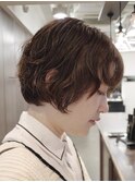 ショートパーマショートカットショートボブレイヤーパーマボブ