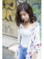 ミエル ヘア 新宿(miel hair)&nbsp;ゆるふわ愛されセミディ