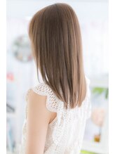 ミック ヘアアンドビューティー 大山店(miq  Hair&Beauty) 斜めバングで目力UP！しっとりストレートb