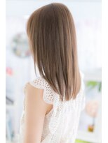 ミック ヘアアンドビューティー 大山店(miq  Hair&Beauty) 斜めバングで目力UP！しっとりストレートb