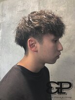 グッドプレイスアンドシング(Good Place&thing)&nbsp;メンズ刈上げマッシュソフトツイストパーマ