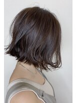 モルニ(MORNI)&nbsp;マロンベージュ_マロンベージュ Aラインボブ かきあげ