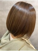 美髪髪質改善＋艶感ダークブラウンカラー