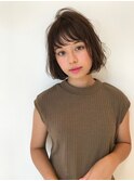 大人可愛いニュアンスボブ
