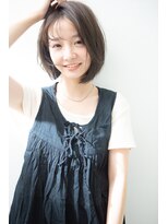 エル つくば店(L by RLG)&nbsp;きれいめ暗髪×シースルーボブ