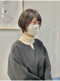 20代30代大人可愛い小顔ショートボブ前下がりショート