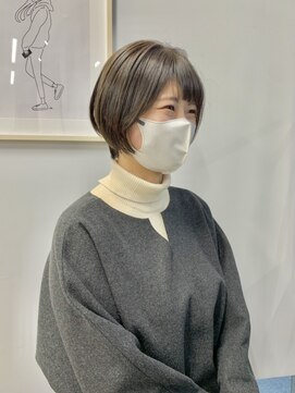 ヘアー アイス 御器所本店(HAIR ICI) 20代30代大人可愛い小顔ショートボブ前下がりショート