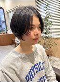 黒髪ハンサムショート