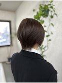 ショート×ベージュブラウン