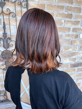 シャンティ 琴似店(Shanti) ☆インナーカラー☆オレンジベージュ