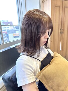ラボヌールヘアーレーヴ 池袋店(La Bonheur hair reve) 【ラボヌールヘア 臺本】外はねボブ×透明感くすみベージュ