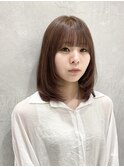 ブラウンベージュ×レイヤーカット