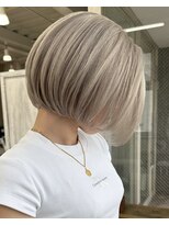 エゴル ナゴヤサカエ(ENGOL NAGOYA SAKAE)&nbsp;保存必須【海外風ハイトーンボブ】ミルクティーベージュ