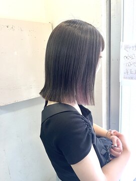 キャンバス バイ ネオリーブ 横浜西口(Canvas by neo.) 切りっぱなしボブ　酸性ストレート